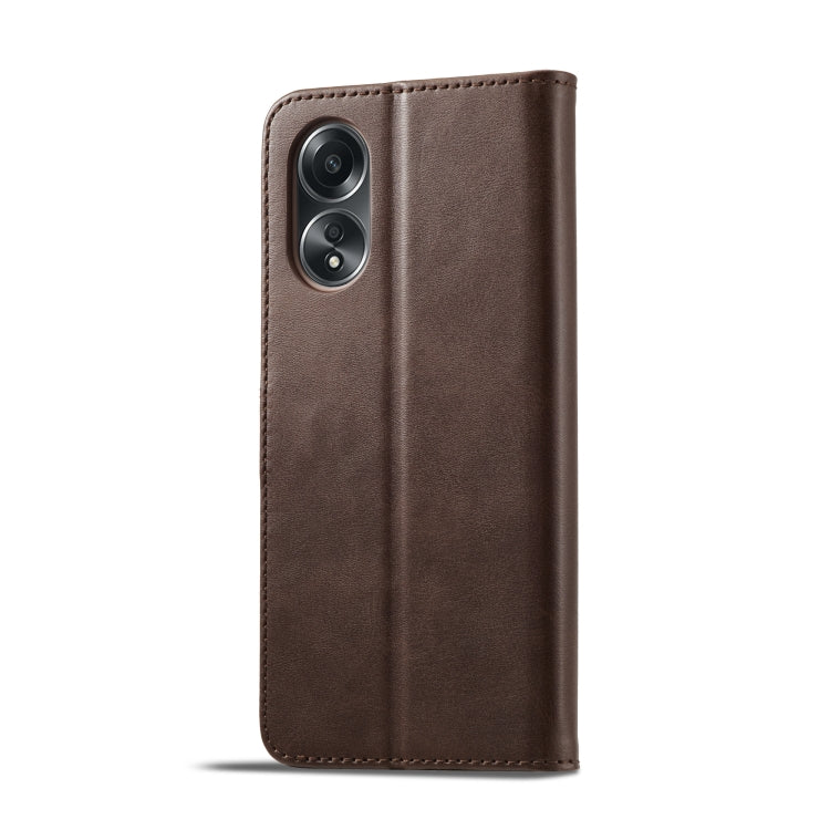 For OPPO A58 4G / A98 5G / F23 5G LC.IMEEKE Calf Texture Horizontal Flip Leather Case(Brown) - OPPO Cases by LC.IMEEKE | Online Shopping South Africa | PMC Jewellery | Buy Now Pay Later Mobicred