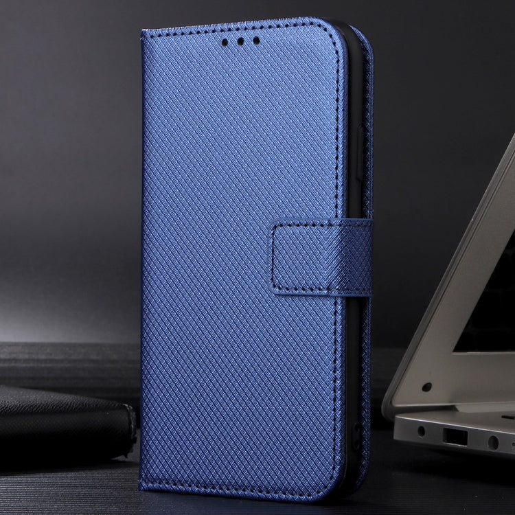 For iPhone 16 Plus Diamond Texture Leather Phone Case(Blue) - iPhone 16 Plus Cases by PMC Jewellery | Online Shopping South Africa | PMC Jewellery | Buy Now Pay Later Mobicred