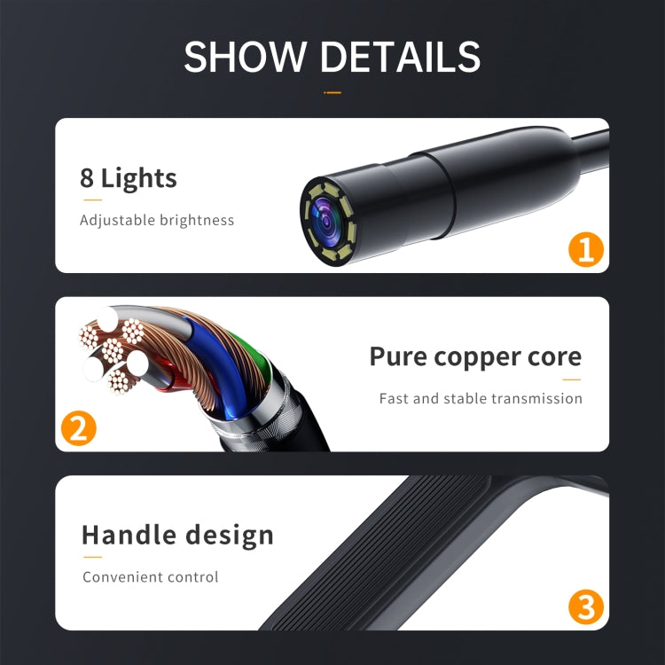 P200 8mm Front Lenses Integrated Industrial Pipeline Endoscope with 4.3 inch Screen, Spec:10m Tube -  by PMC TechLife | Online Shopping South Africa | PMC TechLife | Buy Now Pay Later Mobicred