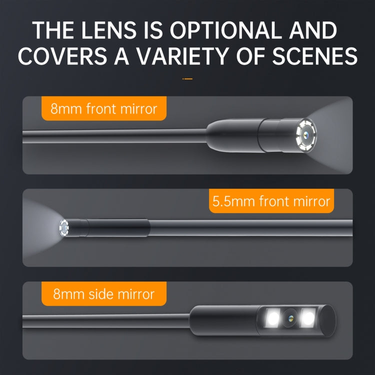 P200 8mm Side Lenses Integrated Industrial Pipeline Endoscope with 4.3 inch Screen, Spec:50m Tube -  by PMC TechLife | Online Shopping South Africa | PMC TechLife | Buy Now Pay Later Mobicred