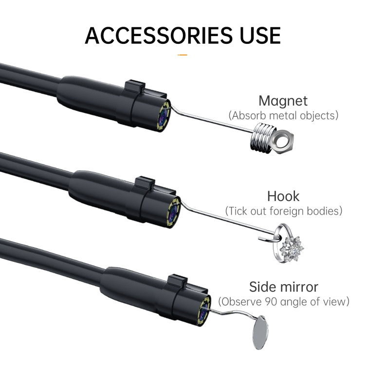 P200 8mm Front Lenses Detachable Industrial Pipeline Endoscope with 4.3 inch Screen, Spec:15m Tube -  by PMC Jewellery | Online Shopping South Africa | PMC Jewellery | Buy Now Pay Later Mobicred