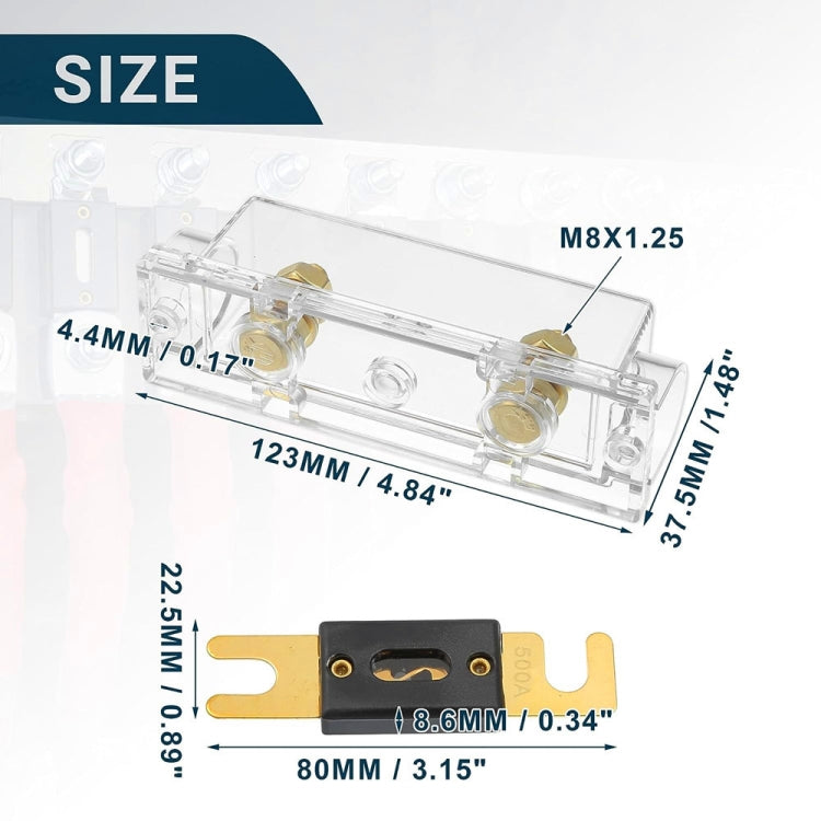 3 in 1 ANL Car Audio Modified Fuse Holder with 200A Fuse, Current:150A - Fuse by PMC Jewellery | Online Shopping South Africa | PMC Jewellery | Buy Now Pay Later Mobicred