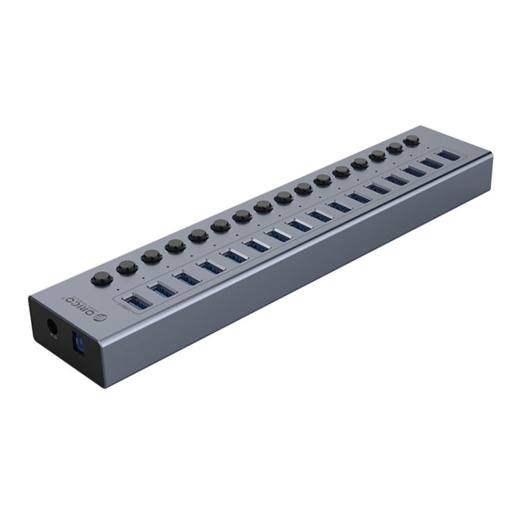 ORICO BT2U3-16AB-GY-BP 16 Ports USB 3.0 HUB with Individual Switches(UK Plug) - free shipping - PMC Jewellery - Order now!