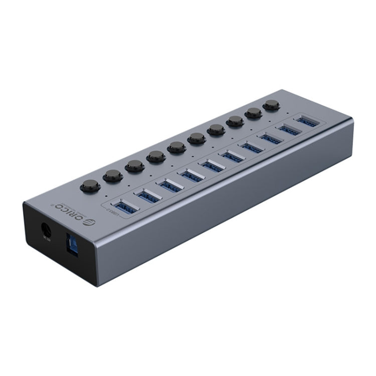 ORICO BT2U3-10AB-GY-BP 10 Ports USB 3.0 HUB with Individual Switches(US Plug) - free shipping - PMC Jewellery - Order now!