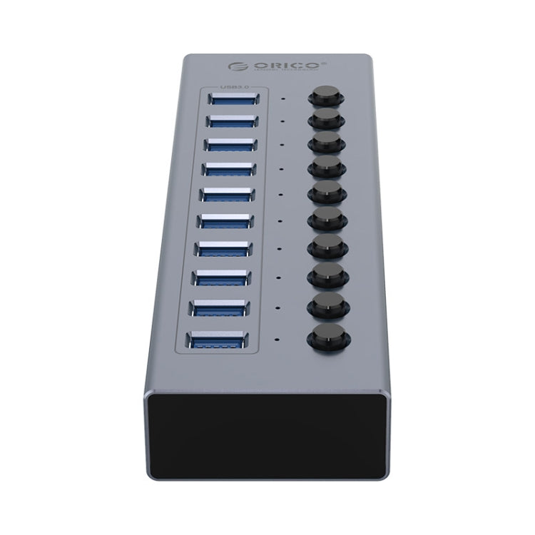 ORICO BT2U3-10AB-GY-BP 10 Ports USB 3.0 HUB with Individual Switches(US Plug) - free shipping - PMC Jewellery - Order now!