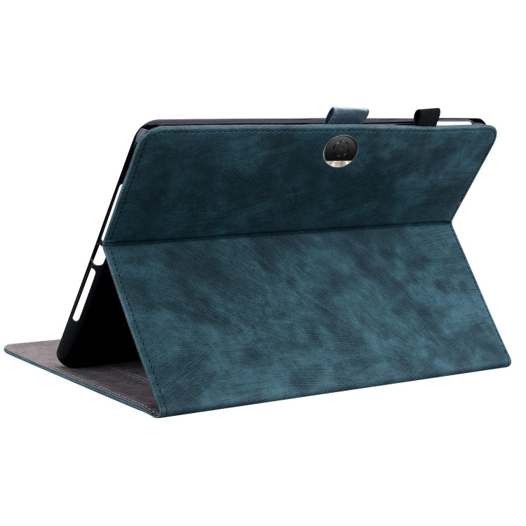 For Honor Pad 9 12.1 Embossed Tiger Pattern Leather Tablet Case(Dark Blue) - Honor by PMC TechLife | Online Shopping South Africa | PMC TechLife | Buy Now Pay Later Mobicred