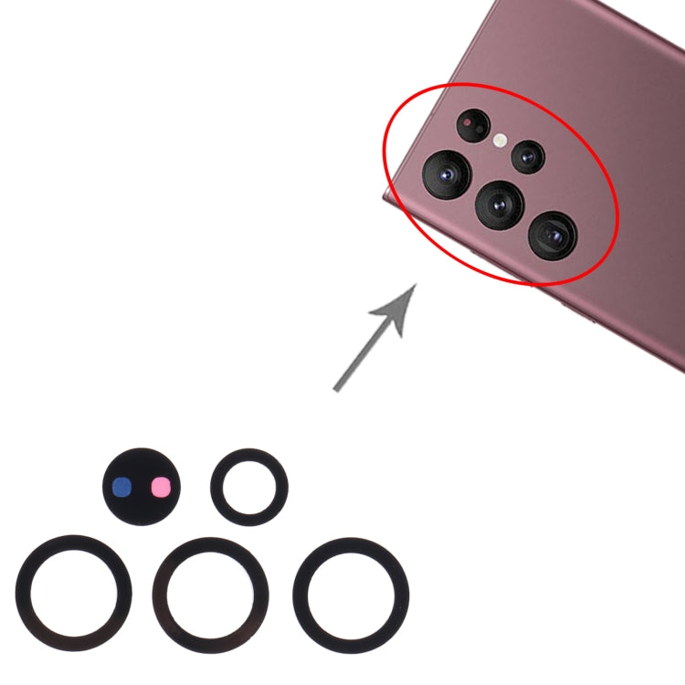For Samsung Galaxy S22 Ultra 5G SM-S908B 10set Back Camera Lens - free shipping - PMc TechLife - Order now!
