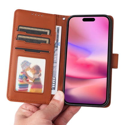 For iPhone 16 Plus BETOPNICE BN-005 2 in 1 Detachable Imitate Genuine Leather Phone Case(Brown) - iPhone 16 Plus Cases by BETOPNICE | Online Shopping South Africa | PMC Jewellery | Buy Now Pay Later Mobicred