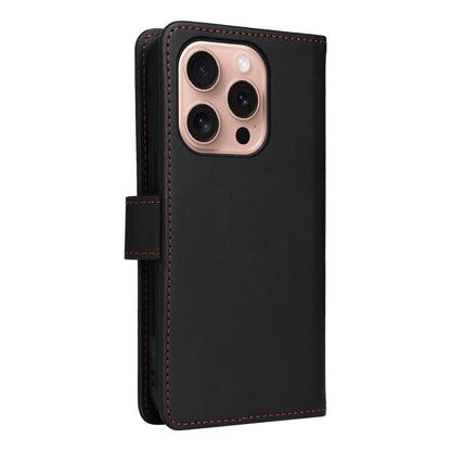 For iPhone 16 Pro BETOPNICE BN-005 2 in 1 Detachable Imitate Genuine Leather Phone Case(Black) - iPhone 16 Pro Cases by BETOPNICE | Online Shopping South Africa | PMC Jewellery | Buy Now Pay Later Mobicred