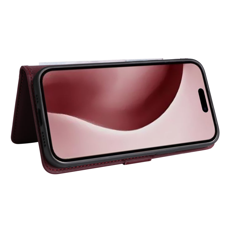 For iPhone 16 Pro BETOPNICE BN-005 2 in 1 Detachable Imitate Genuine Leather Phone Case(Wine Red) - free shipping - PMC TechLife - Order now!