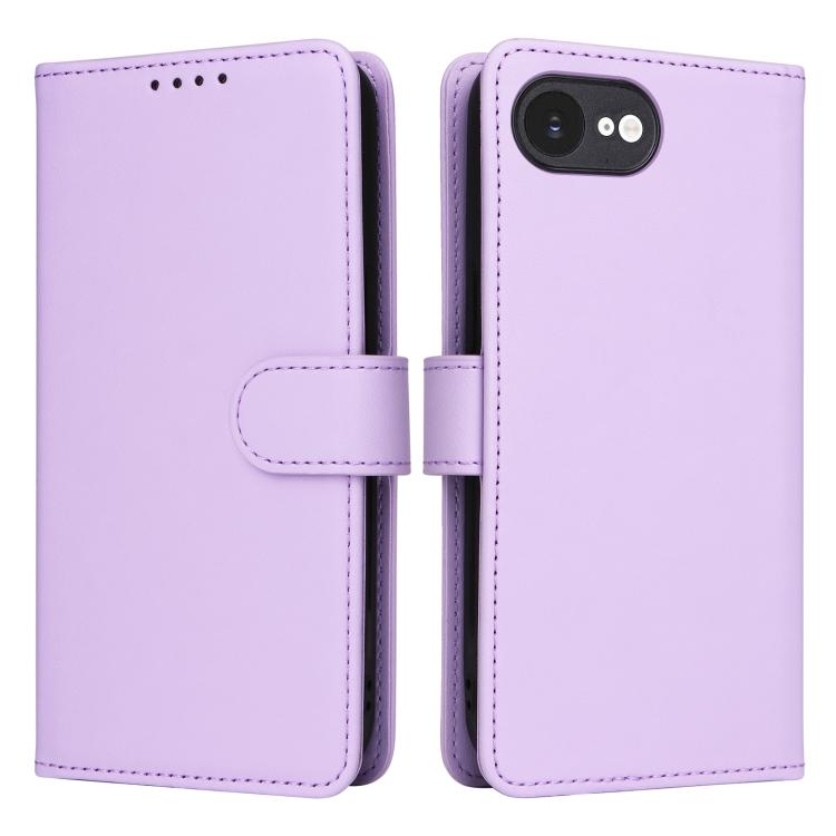 For iPhone 16e BETOPNICE BN-005 2 in 1 Detachable Imitate Genuine Leather Phone Case(Light Purple) - free shipping - PMc TechLife - Order now!