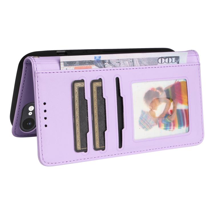 For iPhone 16e BETOPNICE BN-005 2 in 1 Detachable Imitate Genuine Leather Phone Case(Light Purple) - free shipping - PMc TechLife - Order now!