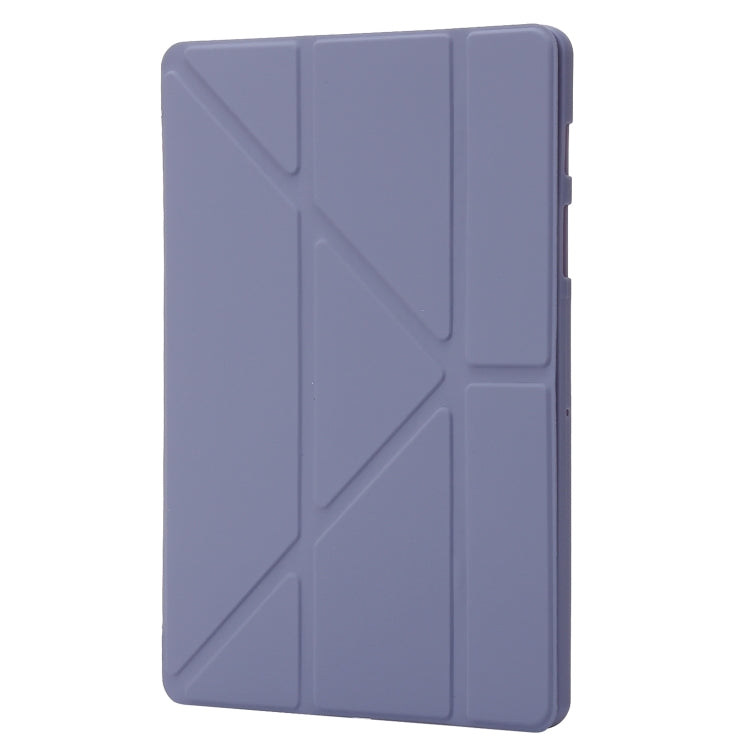 For Samsung Galaxy Tab S9 Deformation Silicone Leather Tablet Case(Lavender) - Galaxy Tab S9 Cases by PMC Jewellery | Online Shopping South Africa | PMC Jewellery | Buy Now Pay Later Mobicred