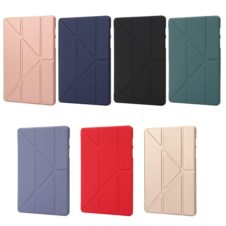 For Samsung Galaxy Tab S9 Deformation Silicone Leather Tablet Case(Lavender) - Galaxy Tab S9 Cases by PMC Jewellery | Online Shopping South Africa | PMC Jewellery | Buy Now Pay Later Mobicred