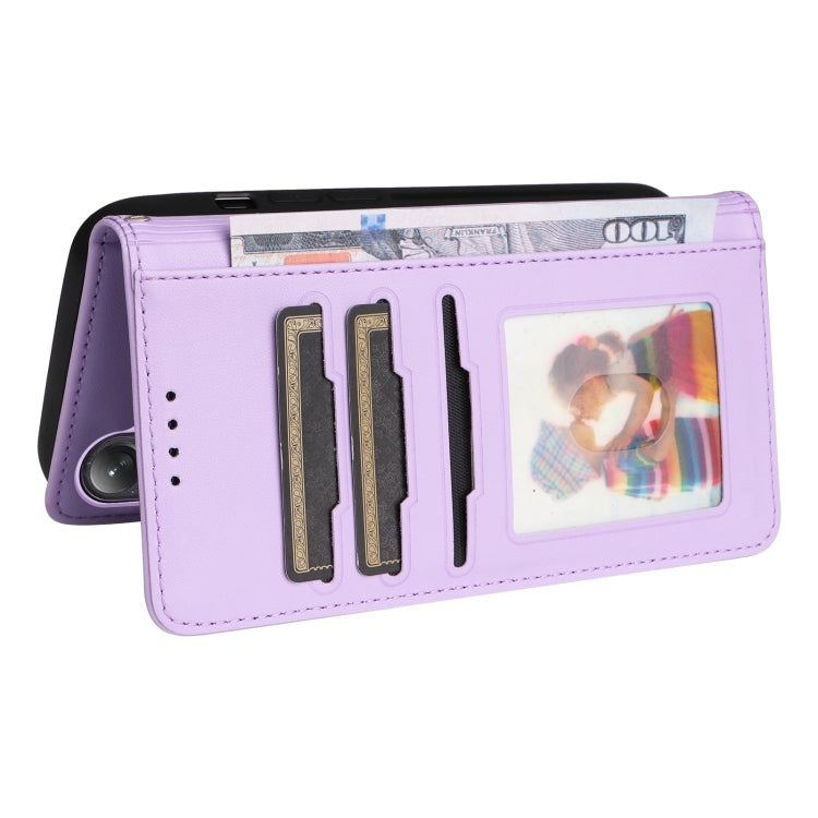 For Samsung Galaxy S24+ 5G BETOPNICE BN-005 2 in 1 Detachable Imitate Genuine Leather Phone Case(Light Purple) - Galaxy S24+ 5G Cases by BETOPNICE | Online Shopping South Africa | PMC Jewellery | Buy Now Pay Later Mobicred