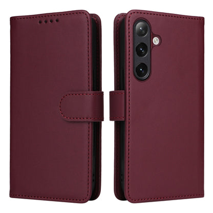 For Samsung Galaxy S24+ 5G BETOPNICE BN-005 2 in 1 Detachable Imitate Genuine Leather Phone Case(Wine Red) - Galaxy S24+ 5G Cases by BETOPNICE | Online Shopping South Africa | PMC Jewellery | Buy Now Pay Later Mobicred