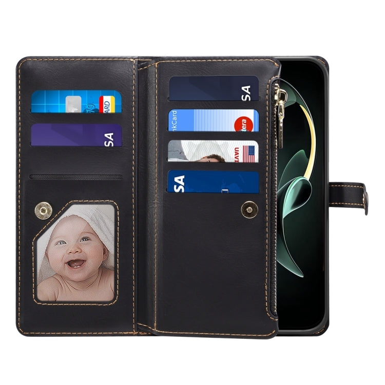 For Motorola Moto G24 Power ESEBLE Star Series Lanyard Zipper Wallet RFID Leather Case(Black) - Motorola Cases by ESEBLE | Online Shopping South Africa | PMC TechLife | Buy Now Pay Later Mobicred