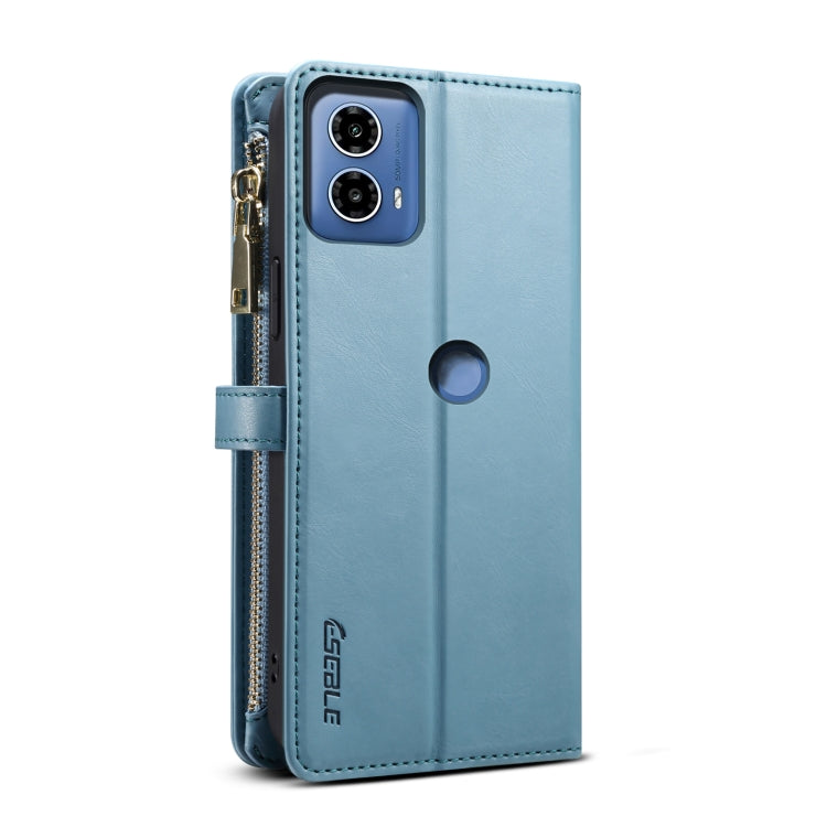 For Motorola Edge 50 Fusion ESEBLE Star Series Lanyard Zipper Wallet RFID Leather Case(Blue) - Motorola Cases by ESEBLE | Online Shopping South Africa | PMC TechLife | Buy Now Pay Later Mobicred