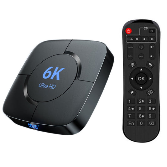 6K Ultra HD Android 12.0 Smart TV Box with Remote Control, 4GB+64GB, Allwinner H616 1.5GHZ Quad-Core(UK Plug) - Others by PMC Jewellery | Online Shopping South Africa | PMC Jewellery | Buy Now Pay Later Mobicred