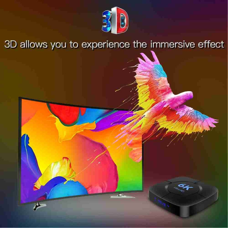 6K Ultra HD Android 12.0 Smart TV Box with Remote Control, 4GB+32GB, Allwinner H616 1.5GHZ Quad-Core(UK Plug) - Others by PMC TechLife | Online Shopping South Africa | PMC TechLife | Buy Now Pay Later Mobicred