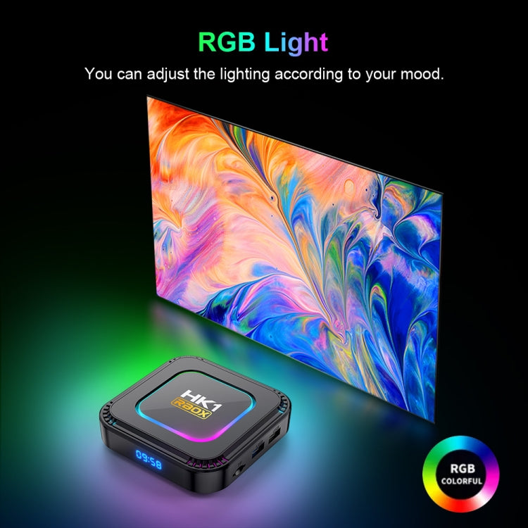 HK1 RBOX K8 8K Android 13.0 Smart TV Box with Remote Control, 4GB+128GB, RK3528 Quad-Core(EU Plug) - Others by PMC TechLife | Online Shopping South Africa | PMC TechLife | Buy Now Pay Later Mobicred