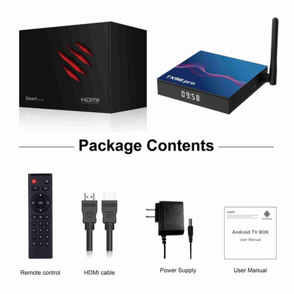 TX98 Pro 4K Ultra HD Android 12.0 Smart TV Box with Remote Control, 4GB+64GB, Allwinner H618 Quad-Core(EU Plug) - Others by PMC Jewellery | Online Shopping South Africa | PMC Jewellery | Buy Now Pay Later Mobicred