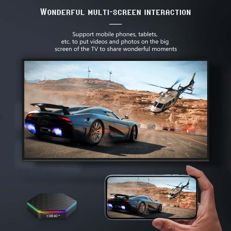 T95Z Plus 8K WiFi6 Android 12.0 Smart TV Box with Remote Control, 4GB+128GB, Allwinner H618 Quad-Core(US Plug) - Others by PMC TechLife | Online Shopping South Africa | PMC TechLife | Buy Now Pay Later Mobicred