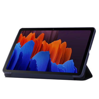 For Samsung Galaxy Tab S9+ / S10+ 3-Fold Holder Silicone Leather Tablet Case(Dark Blue) - Galaxy Tab S9+ Cases by PMC Jewellery | Online Shopping South Africa | PMC Jewellery | Buy Now Pay Later Mobicred