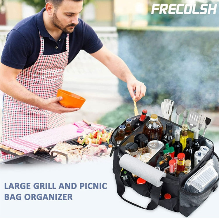 Foldable and Portable Outdoor Car Camping Picnic Storage Bag(Black) - Stowing Tidying by PMC Jewellery | Online Shopping South Africa | PMC Jewellery | Buy Now Pay Later Mobicred