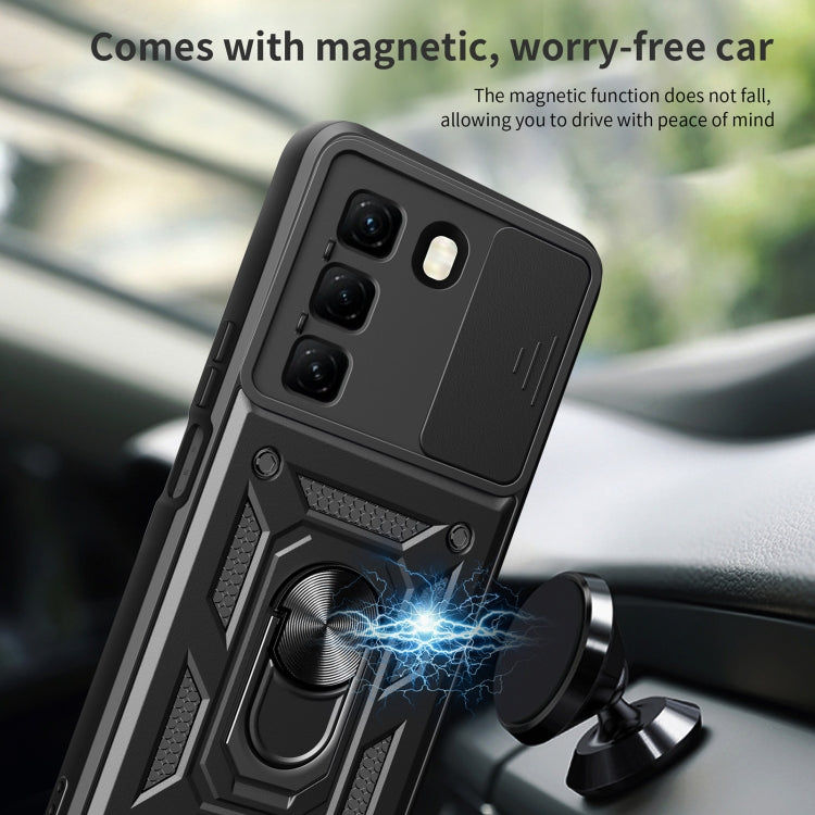 For Infinix Hot 50 4G Sliding Camera Cover Design TPU+PC Phone Case(Red) - free shipping - PMC TechLife - Order now!