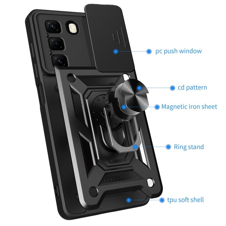 For Infinix Hot 50 4G Sliding Camera Cover Design TPU+PC Phone Case(Rose Gold) - free shipping - PMC TechLife - Order now!