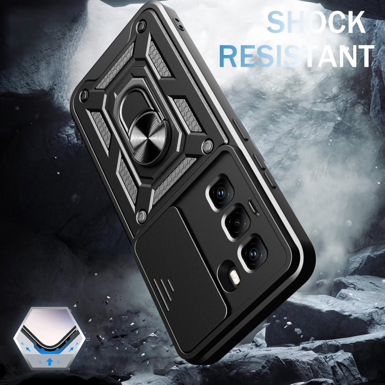 For Infinix Hot 50 Pro 4G Sliding Camera Cover Design TPU+PC Phone Case(Gold) - free shipping - PMC TechLife - Order now!