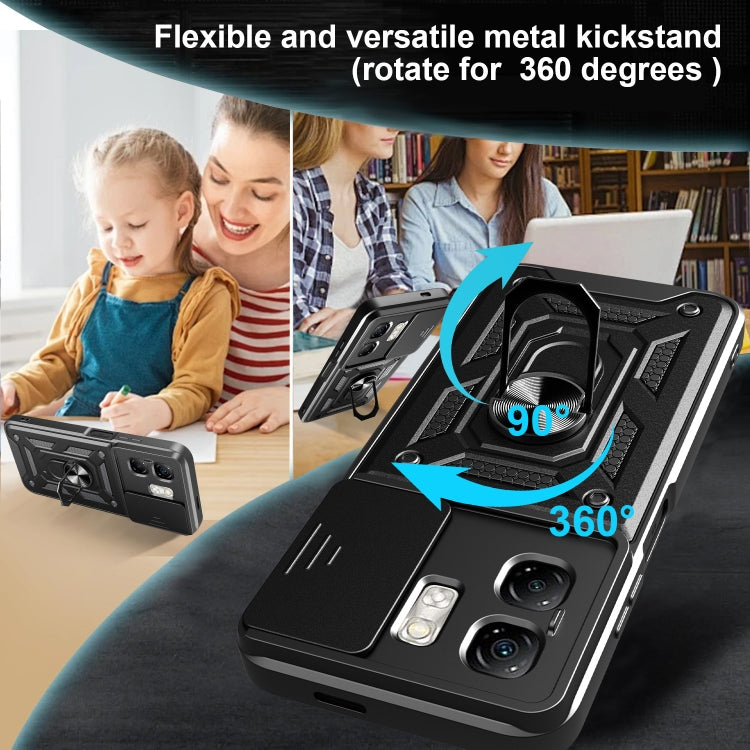 For Infinix Smart 9 / Hot 50i Sliding Camera Cover Design TPU+PC Phone Case(Black) - free shipping - PMC TechLife - Order now!