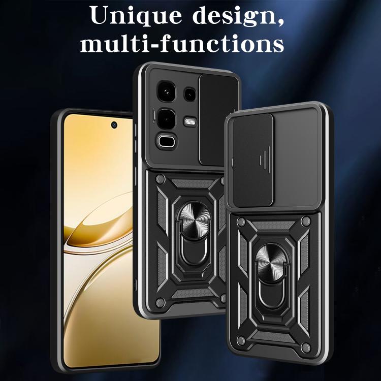 For Infinix Note 50s Sliding Camera Cover Design TPU+PC Phone Case(Green) - free shipping - PMC TechLife - Order now!