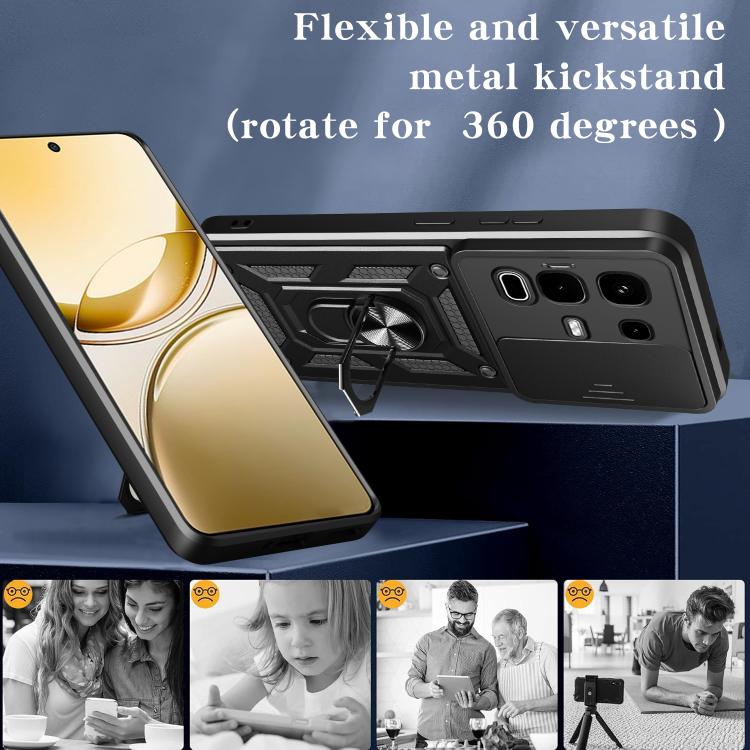 For Infinix Note 50s Sliding Camera Cover Design TPU+PC Phone Case(Green) - free shipping - PMC TechLife - Order now!