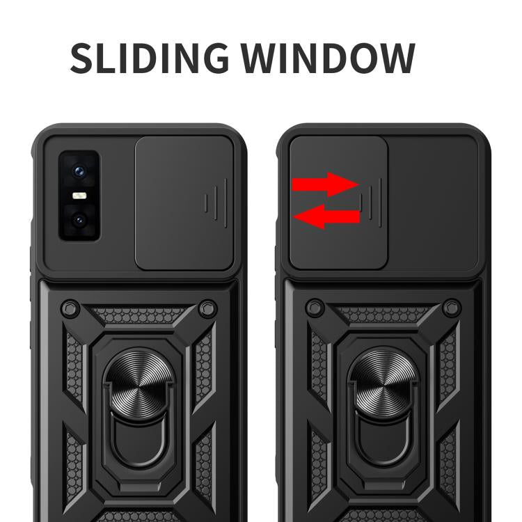 For Infinix GT 30 Pro Sliding Camera Cover Design TPU+PC Phone Case(Rose Gold) - free shipping - PMC TechLife - Order now!