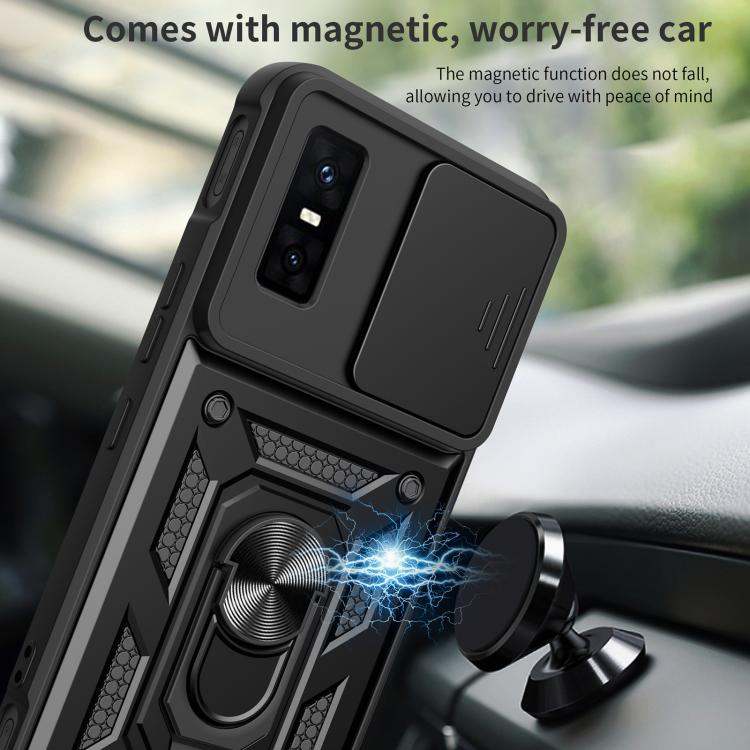 For Infinix GT 30 Pro Sliding Camera Cover Design TPU+PC Phone Case(Rose Gold) - free shipping - PMC TechLife - Order now!