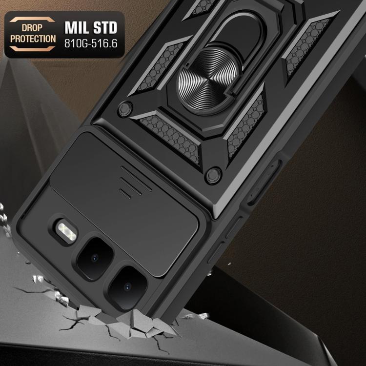 For Infinix Smart 10 Plus 4G Sliding Camera Cover Design TPU+PC Phone Case(Rose Gold) - free shipping - PMC TechLife - Order now!