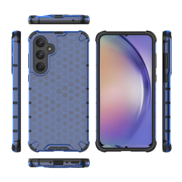 For Samsung Galaxy A35 5G Shockproof Honeycomb PC + TPU Protective Phone Case(Blue) - Galaxy Phone Cases by PMC Jewellery | Online Shopping South Africa | PMC Jewellery