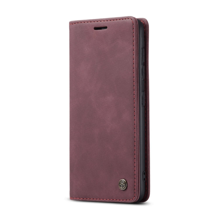 For Samsung Galaxy A21S CaseMe-013 Multifunctional Retro Frosted Horizontal Flip Leather Case with Card Slot & Holder & Wallet(Wine Red) - Galaxy Phone Cases by CaseMe | Online Shopping South Africa | PMC Jewellery | Buy Now Pay Later Mobicred