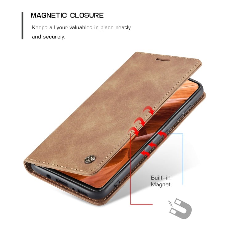 For Samsung Galaxy A41 CaseMe-013 Multifunctional Retro Frosted Horizontal Flip Leather Case with Card Slot & Holder & Wallet(Brown) - free shipping - PMC Jewellery - Order now!