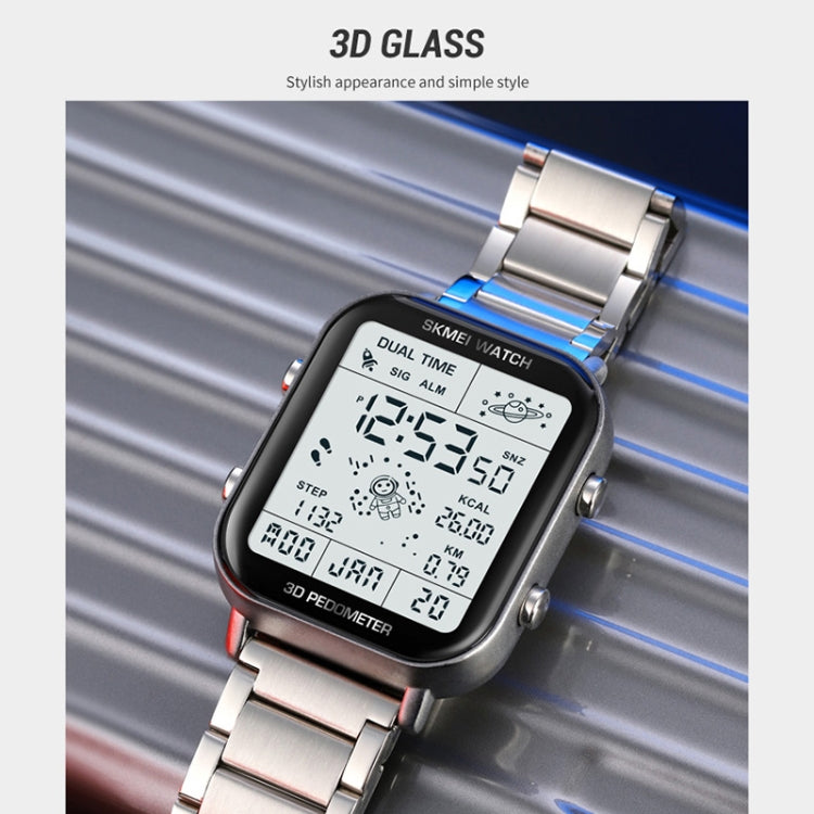 SKMEI 1888 Multifunctional Men 30M Waterproof Sports Stainless Steel Digital Wrist Watch(Rose Gold) - free shipping - PMC TechLife - Order now!