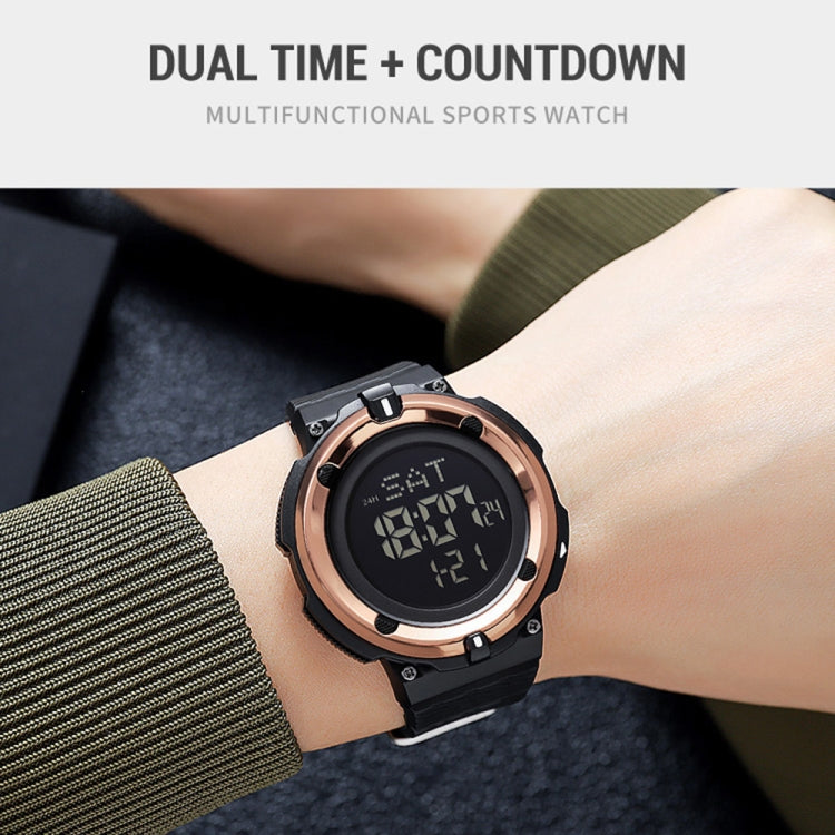 SKMEI 2010 Multifunctional Men 50M Waterproof Luminous Digital Wrist Watch(Black) - free shipping - PMC TechLife - Order now!