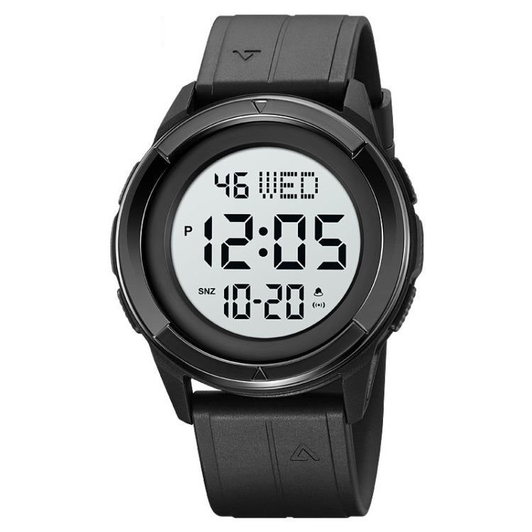SKMEI 2047 Multifunctional Men 50M Waterproof Sports Digital Wrist Watch(Black+White) - free shipping - PMC TechLife - Order now!
