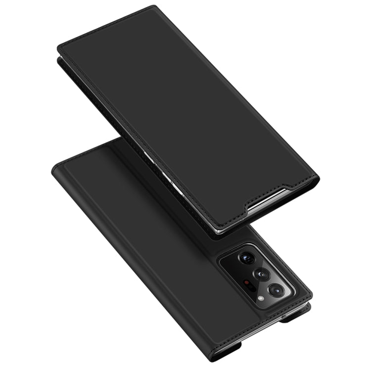 For Samsung Galaxy Note 20 Ultra DUX DUCIS Skin Pro Series Horizontal Flip PU + TPU Leather Case, with Holder & Card Slots(Black) - Galaxy Note20 Ultra Cases by DUX DUCIS | Online Shopping South Africa | PMC Jewellery | Buy Now Pay Later Mobicred