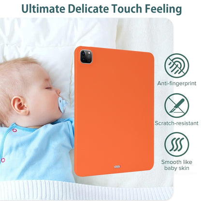 For iPad Air 11 2024 Oil Spray Skin-friendly TPU Tablet Case(Orange) - iPad Air 11 2024 Cases by PMC Jewellery | Online Shopping South Africa | PMC Jewellery | Buy Now Pay Later Mobicred