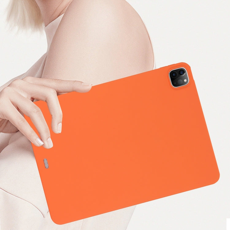 For iPad Air 11 2024 Oil Spray Skin-friendly TPU Tablet Case(Orange) - iPad Air 11 2024 Cases by PMC Jewellery | Online Shopping South Africa | PMC Jewellery | Buy Now Pay Later Mobicred