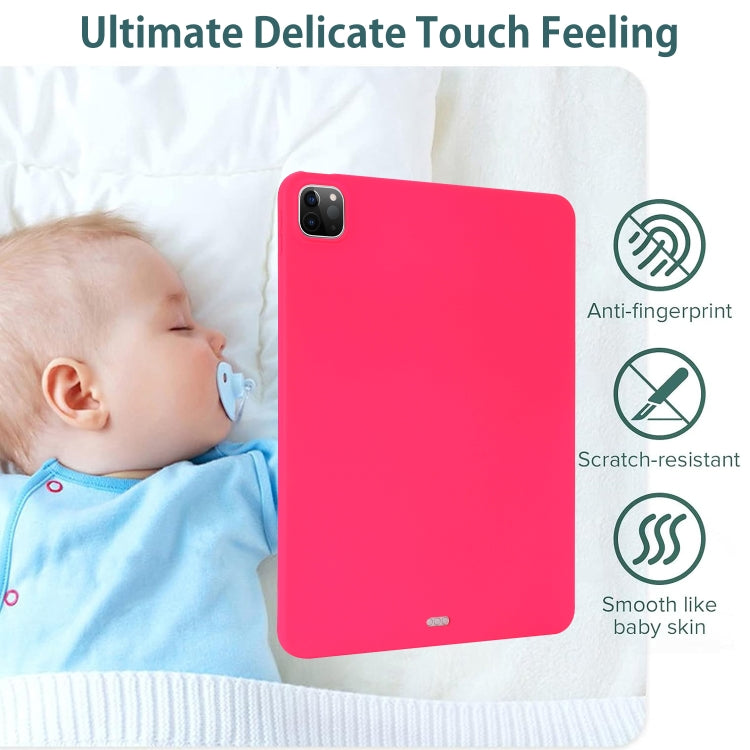 For iPad Air 11 2024 Oil Spray Skin-friendly TPU Tablet Case(Rose Red) - iPad Air 11 2024 Cases by PMC Jewellery | Online Shopping South Africa | PMC Jewellery | Buy Now Pay Later Mobicred