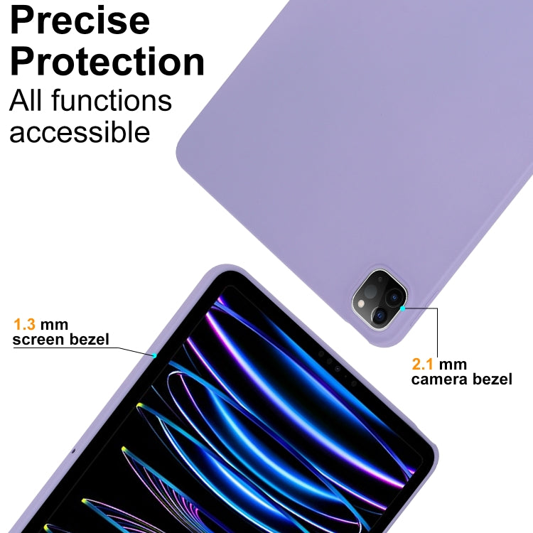 For iPad Air 11 2024 Oil Spray Skin-friendly TPU Tablet Case(Purple) - iPad Air 11 2024 Cases by PMC Jewellery | Online Shopping South Africa | PMC Jewellery | Buy Now Pay Later Mobicred