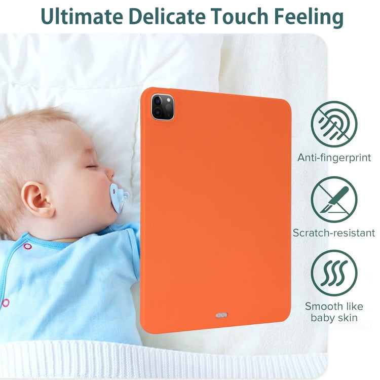 For iPad Air 13 2024 Oil Spray Skin-friendly TPU Tablet Case(Orange) - iPad Air 13 2024 Cases by PMC Jewellery | Online Shopping South Africa | PMC Jewellery | Buy Now Pay Later Mobicred